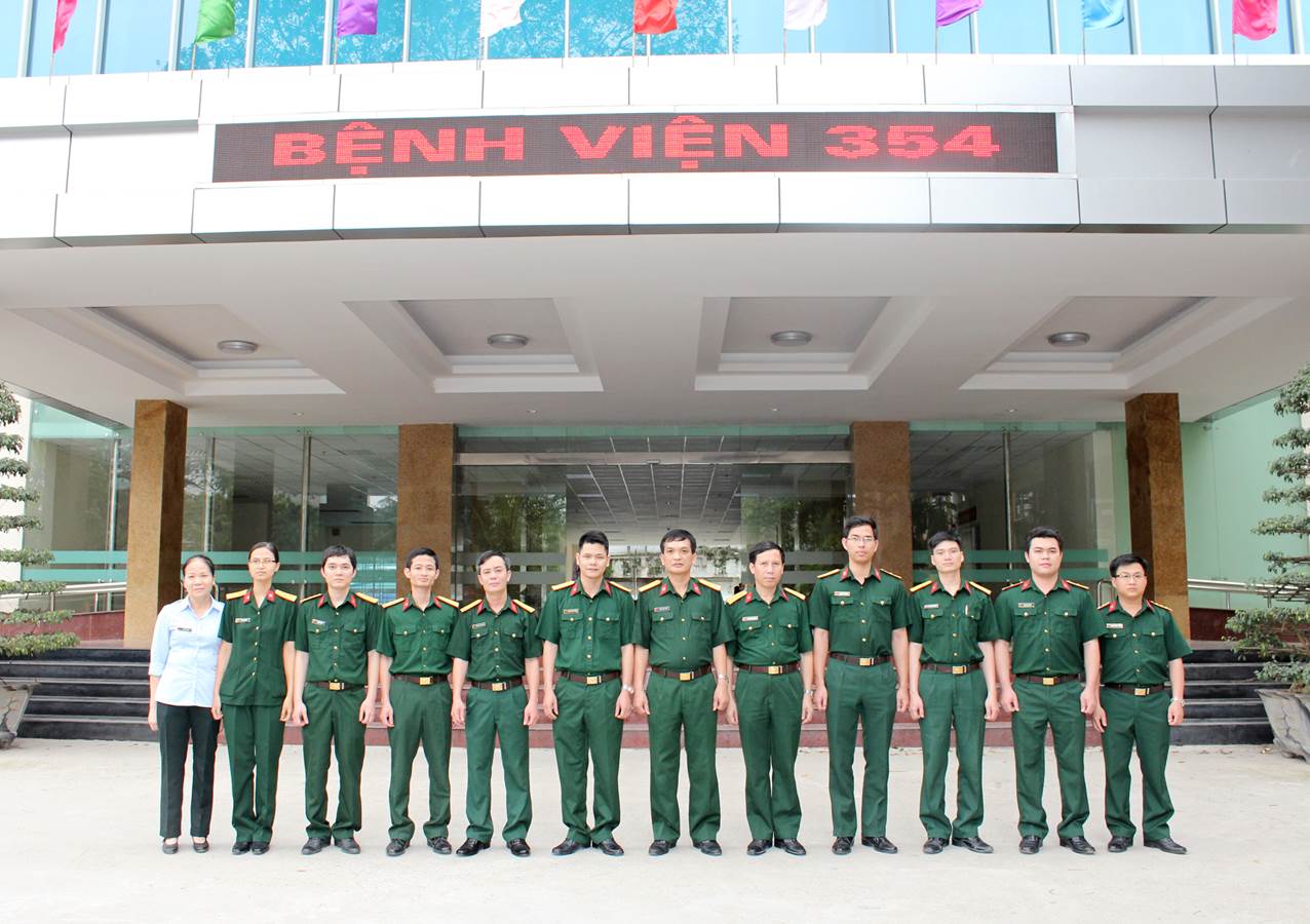 Group of medical staff standing together in a hospital setting