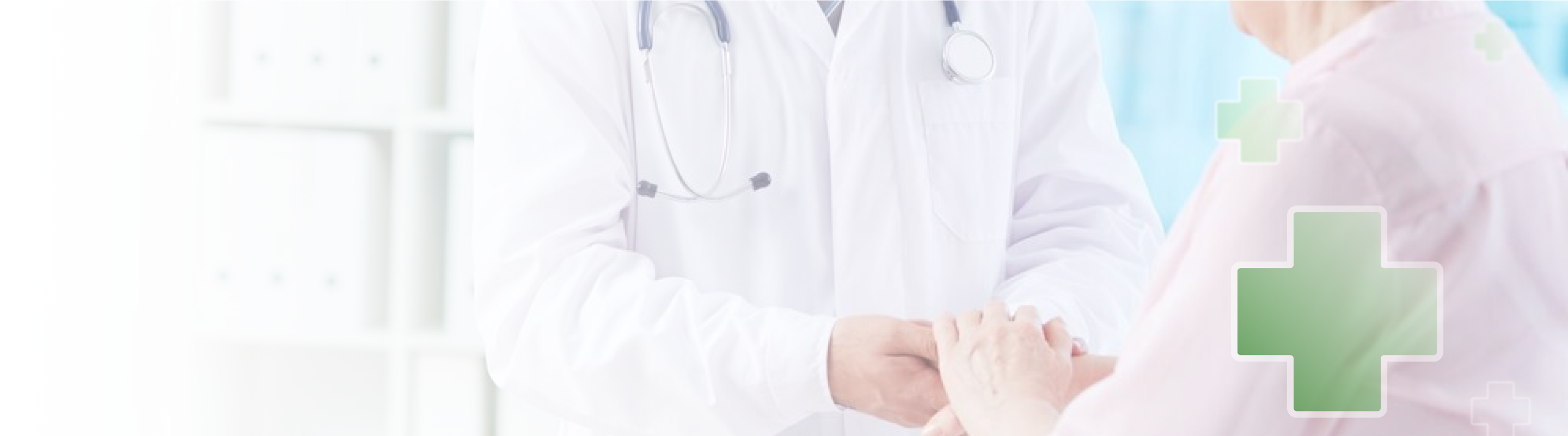 A doctor talking to an elderly patient in a hospital room.